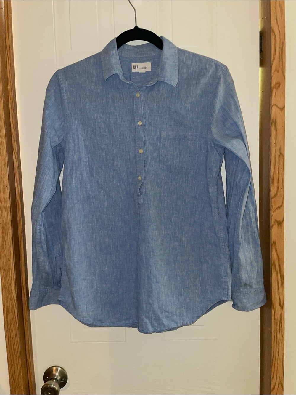 Gap cotton Henley, long sleeve shirt
